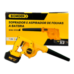 Soprador e Aspirador de Folhas Bomder 21V Para Jardim Sujeiras Difícil de Alcançar Com 2 Bicos de Sucção com 2 baterias 2400mAh - Imagem 2