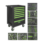 Carrinho de Ferramentas com 7 Gavetas Verde – JBM 54240