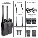 Radio Comunicador Walkie-talkie Tomate Uhf/vhf/fm Mra-002 - Imagem 6