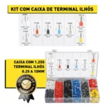Alicate Crimpador com Kit de 1.250 Terminais - Bomvink - Imagem 2